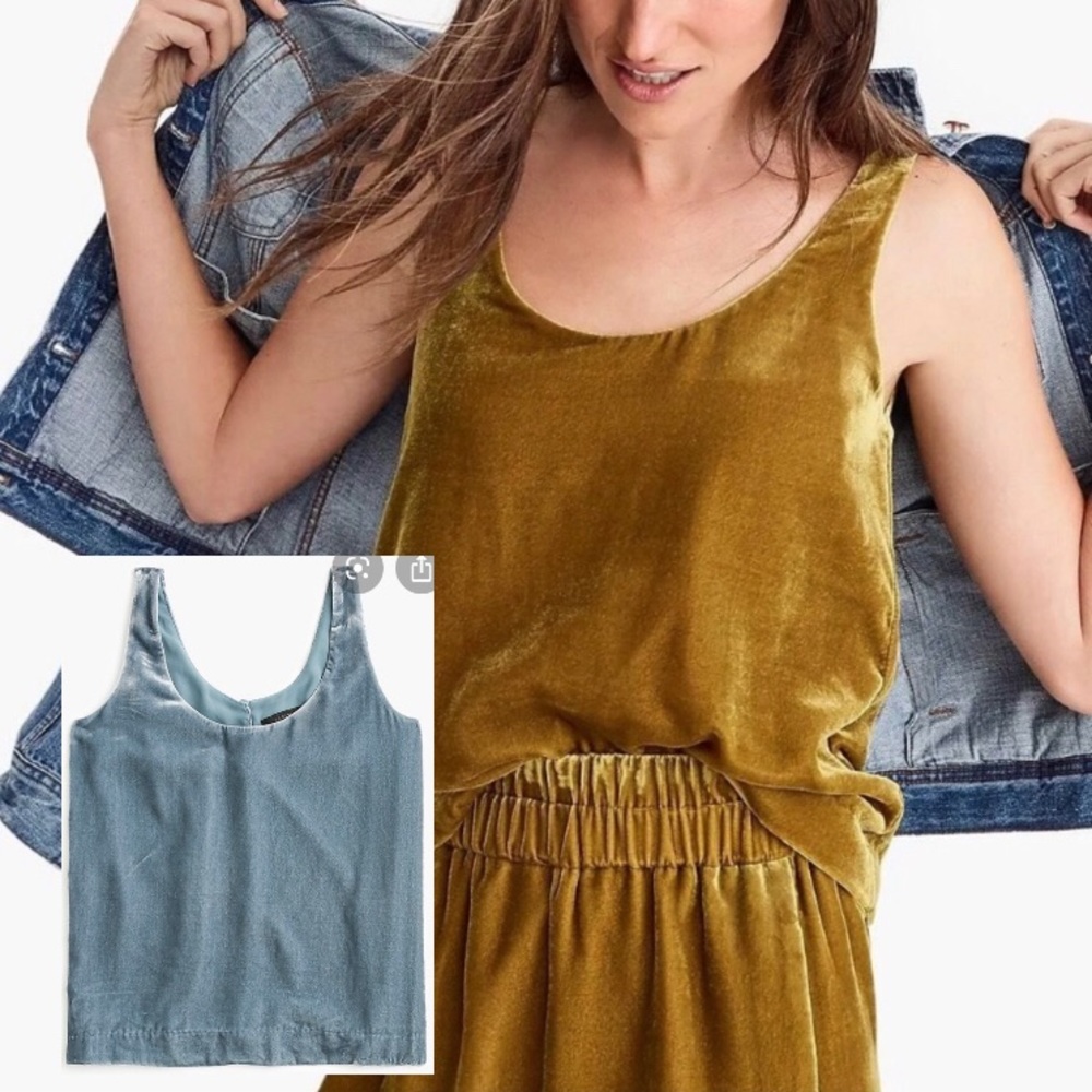 J. Crew Velvet Tank Top